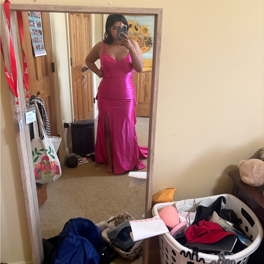 Next Fuchsia Maxi Dress with Slit